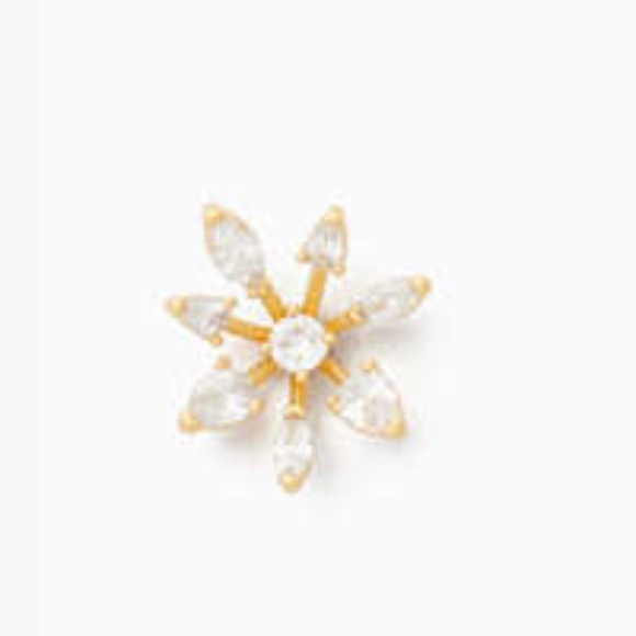 Kate Spade "Snow Day" Snowflake CZ stud earrings - NWT - Picture 3 of 3